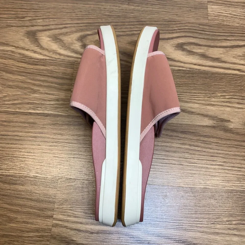 Olukai Nu'a Olu Sandals Womens 10 Pink Comfort Slide Slip On Open Toe Beach Pool